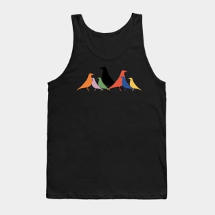 Le Corbusier inspired Eames bird Colourful gathering Tank Top